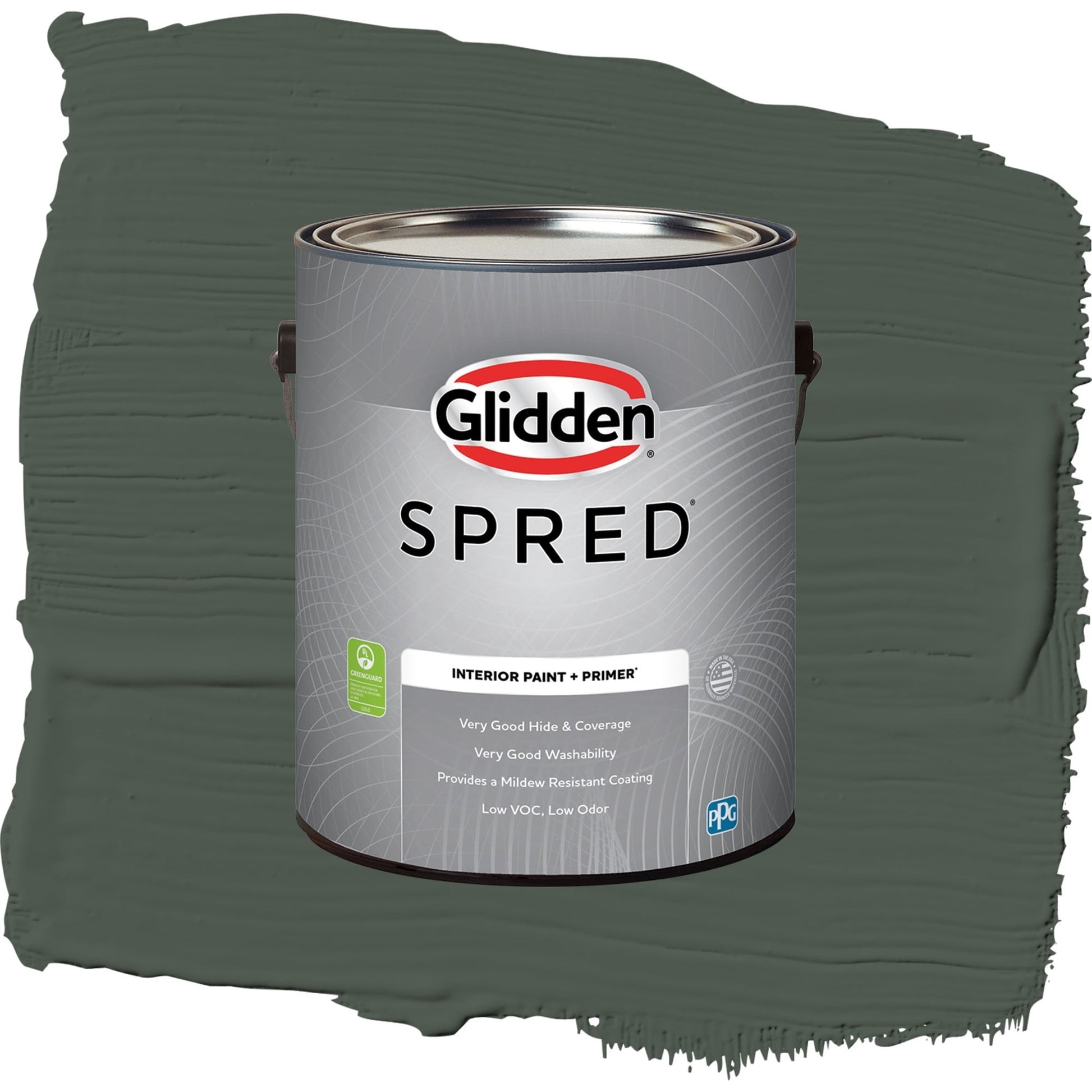Spred Evergreen Boughs Interior Paint + Primer Semi Gloss , 1 Gallon