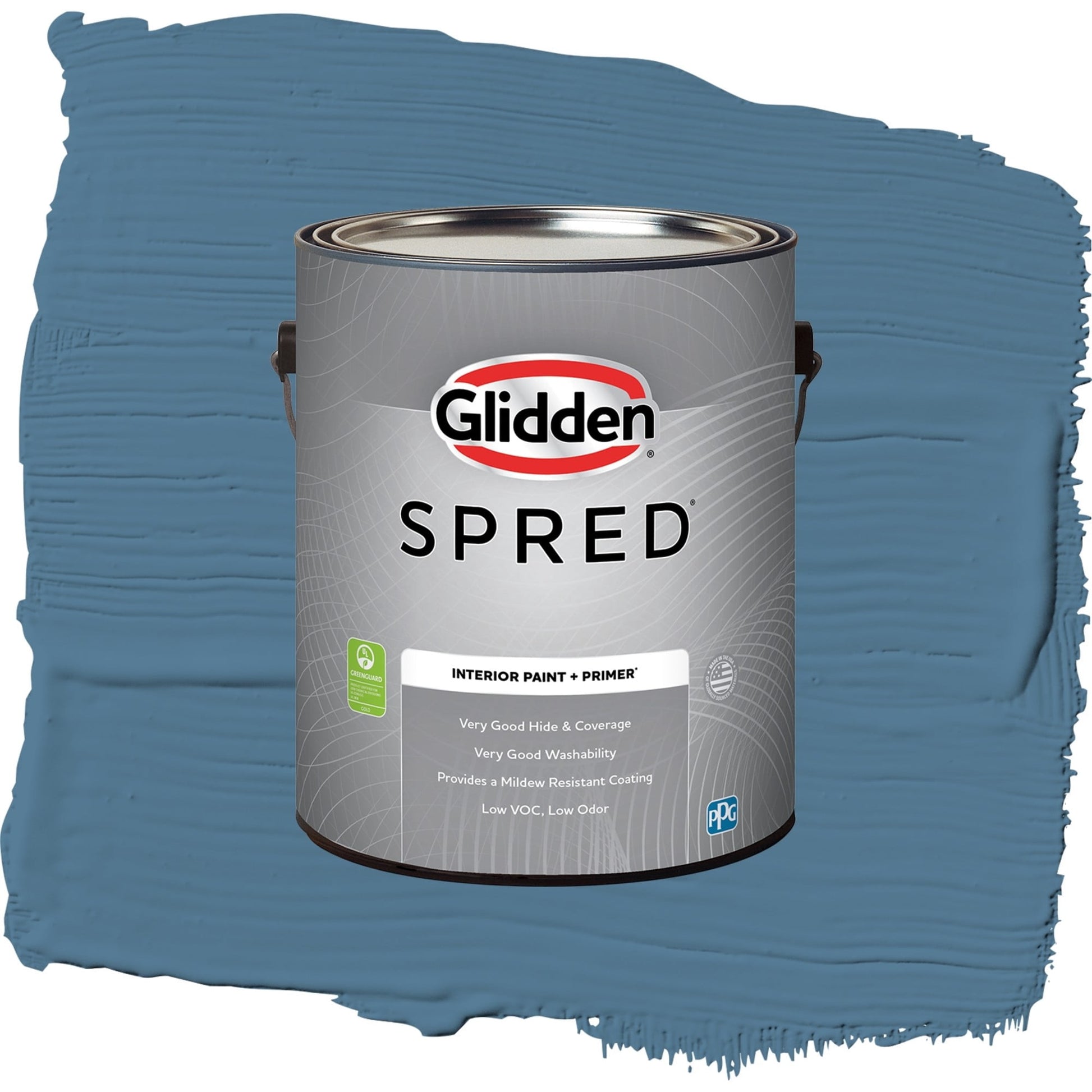 Spred Smoke Blue Interior Paint + Primer Semi Gloss , 1 Gallon