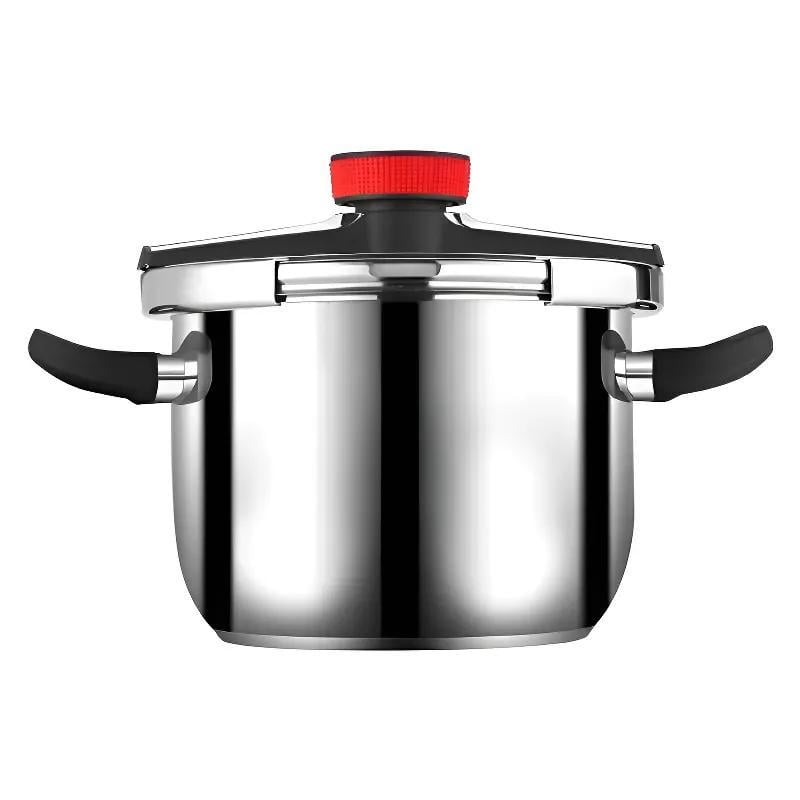 Stainless Steel Induction Pressure Cooker, 1 Count Large Capacity Multi-purpose Cooking Pot with Automatic Alarm Function, Durable Pressure Cooker for Home Kitchen, Kitchenware