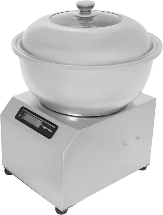 Stand Mixer, 17.64lbs 1500W Electric Pizza Dough Mixer with Clockwise & Counterclockwise Rotations for Mixing Dumpling Filling, Dough, Butter (Silver)