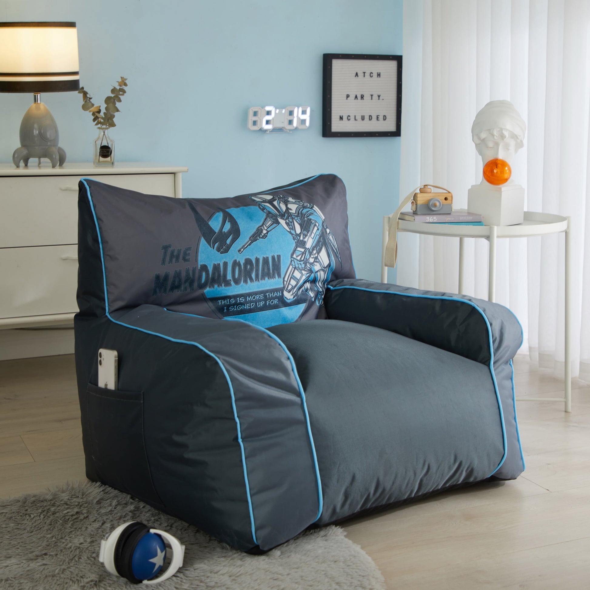 Star Wars Baby Yoda Oversized Bean Chair for Teens and Adults