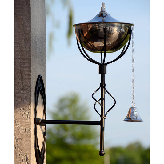 Starlite Garden & Patio Torche Maui Grande Outdoor Sconce Torches (Set of 2) Smooth Nickel