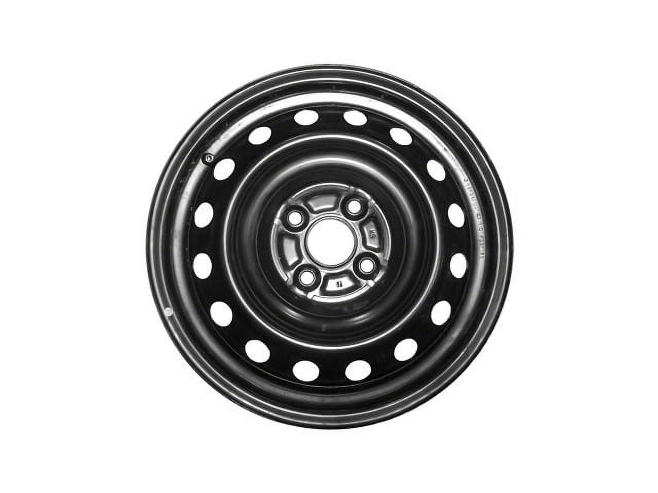 Steel Wheel - 15 x 5.5 Inch - Black - Compatible with 2007 - 2012 Toyota Yaris 2008 2009 2010 2011