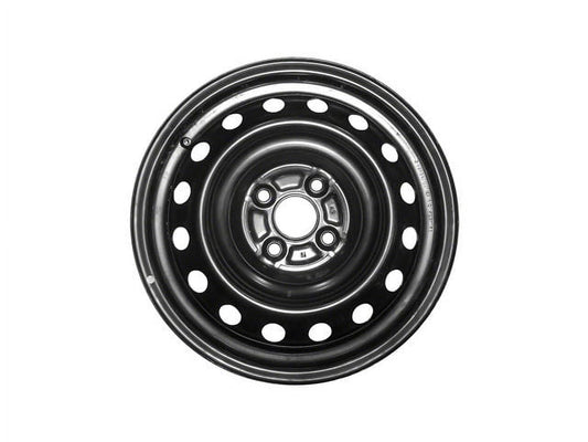 Steel Wheel - 15 x 5.5 Inch - Black - Compatible with 2007 - 2012 Toyota Yaris 2008 2009 2010 2011