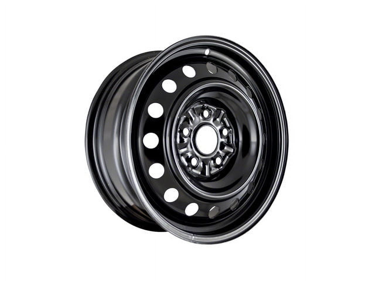 Steel Wheel - 16 x 6.5 Inch - 16-Hole - 5-Stud - Black - Compatible with 2002 - 2011 Toyota Camry 2003 2004 2005 2006 2007 2008 2009 2010