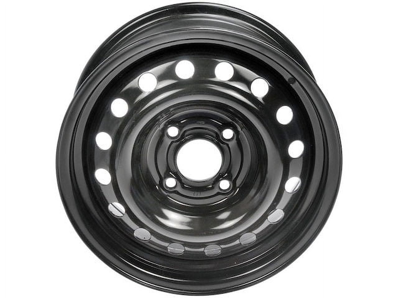 Steel Wheel - Black - 15 Inch - Compatible with 2007 - 2012 Nissan Sentra 2008 2009 2010 2011