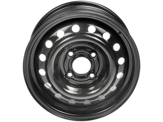 Steel Wheel - Black - 15 Inch - Compatible with 2007 - 2012 Nissan Sentra 2008 2009 2010 2011