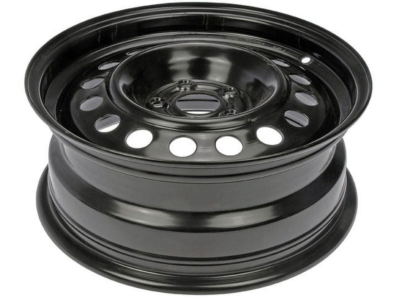 Steel Wheel - Black - 15 Inch - Compatible with 2009 - 2019 Toyota Corolla 2010 2011 2012 2013 2014 2015 2016 2017 2018
