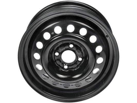 Steel Wheel - Black - 15 Inch - Compatible with 2014 - 2016 Nissan Versa Note 2015