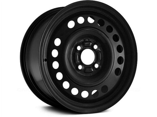 Steel Wheel - Black - 15 x 5.5 Inch - 4 Lug - Compatible with 2012 - 2018 Nissan Versa 2013 2014 2015 2016 2017 2019