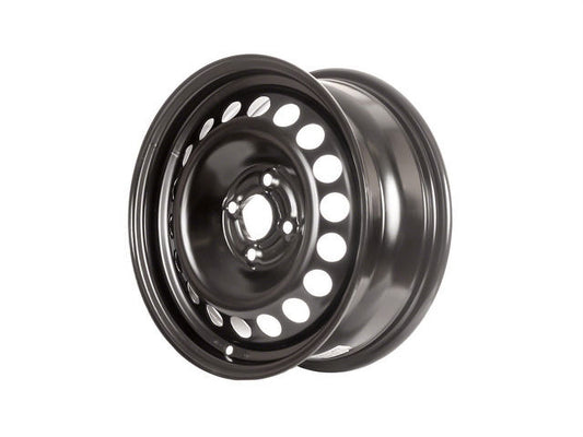 Steel Wheel - Black - 15 x 6 Inch - 4 Lug - Compatible with 2005 - 2010 Chevy Cobalt 2006 2007 2008 2009