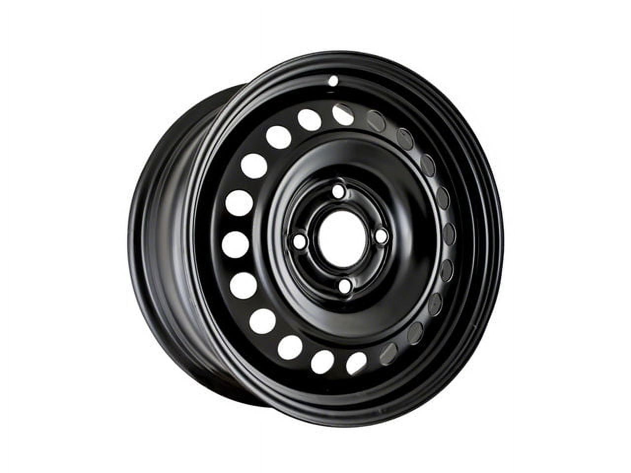 Steel Wheel - Black - 16 x 6.5 Inch - 4 Lug - 20 Hole - Compatible with 2007 - 2012 Nissan Sentra 2008 2009 2010 2011