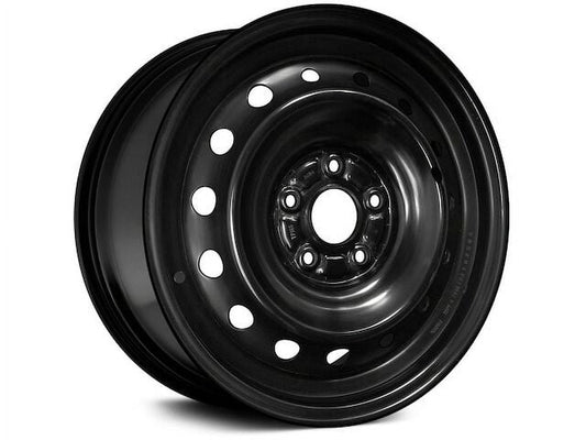 Steel Wheel - Black - 16 x 6.5 Inch - 5 Lug - 15 Hole - 114mm Bolt Pattern - Compatible with 2006 - 2011 Honda Civic Coupe / Hybrid / Sedan 2007 2008 2009 2010