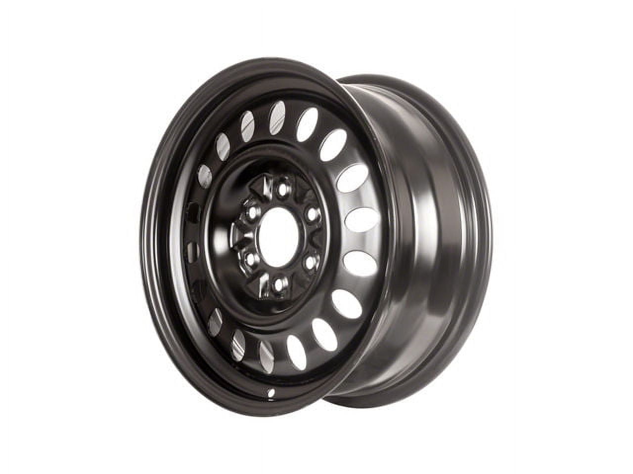 Steel Wheel - Black - 17 x 7 Inch - 6 Lug - Compatible with 2002 - 2009 Chevy Trailblazer 2003 2004 2005 2006 2007 2008