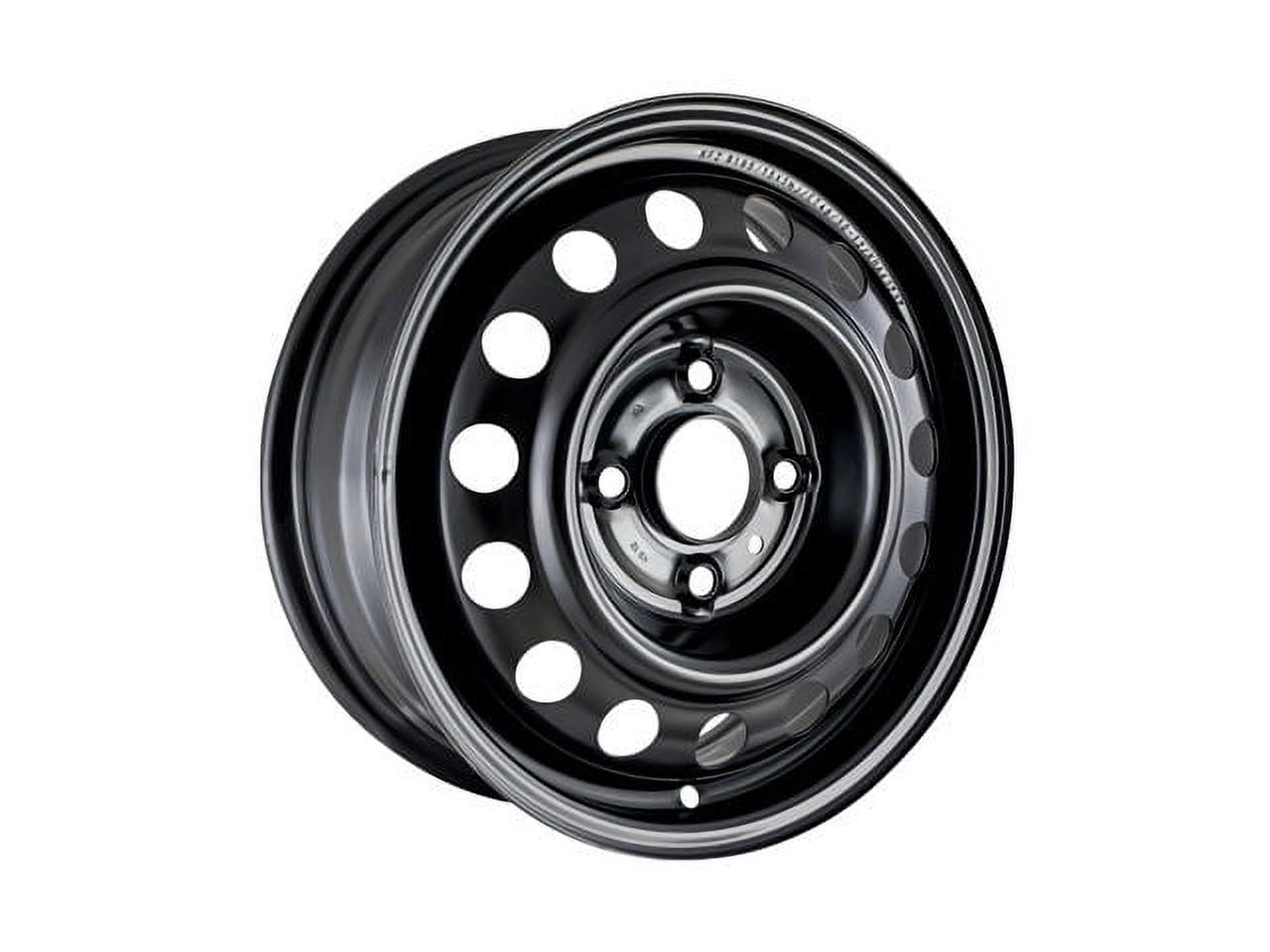 Steel Wheel - Black - 46mm Offset - 15 x 5.5 Inch - 4 Lug - Compatible with 2004 - 2006 Hyundai Elantra 2005