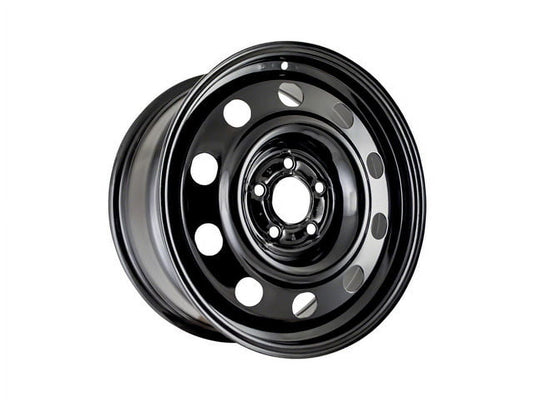 Steel Wheel - Black - 5 Lug - 10 Slot - 17 x 7.5 Inch - Compatible with 2007 - 2011 Ford Crown Victoria 2008 2009 2010