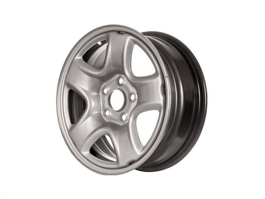 Steel Wheel - Silver - 16 x 6.5 Inch - 5 Spoke - 5 Lug - 115mm Bolt Pattern - Compatible with 2001 - 2006 Toyota RAV4 2002 2003 2004 2005