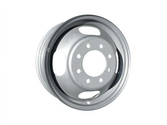 Steel Wheel - Silver - 4 Slot - 8 Lug - 16 x 6 Inch - Compatible with 1984 - 1996 Ford F-350 1985 1986 1987 1988 1989 1990 1991 1992 1993 1994 1995