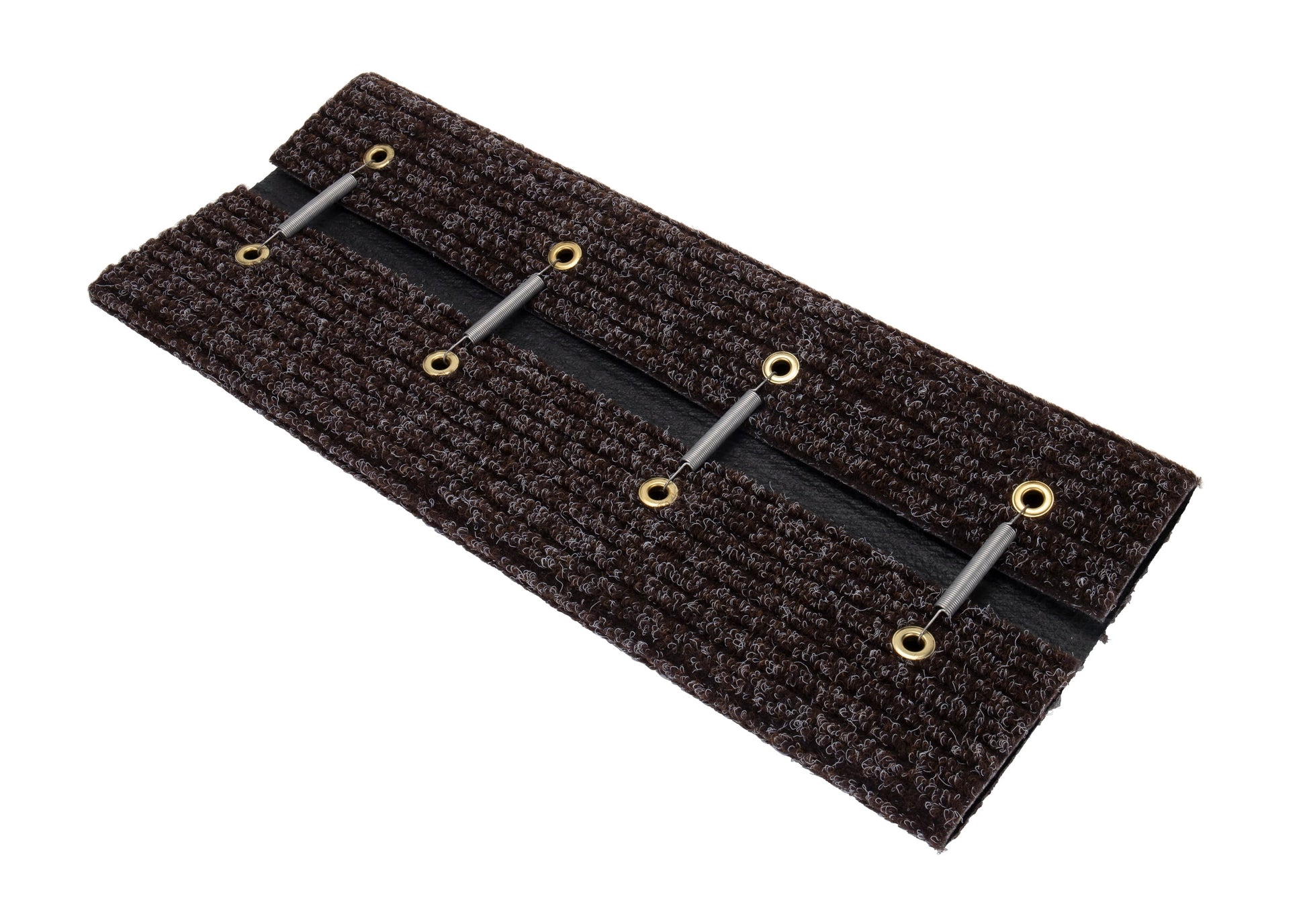 Step Rug,Premium,Poly w/UV&TPE, Dbl-Rib, 18"x23", Brown(E/F)
