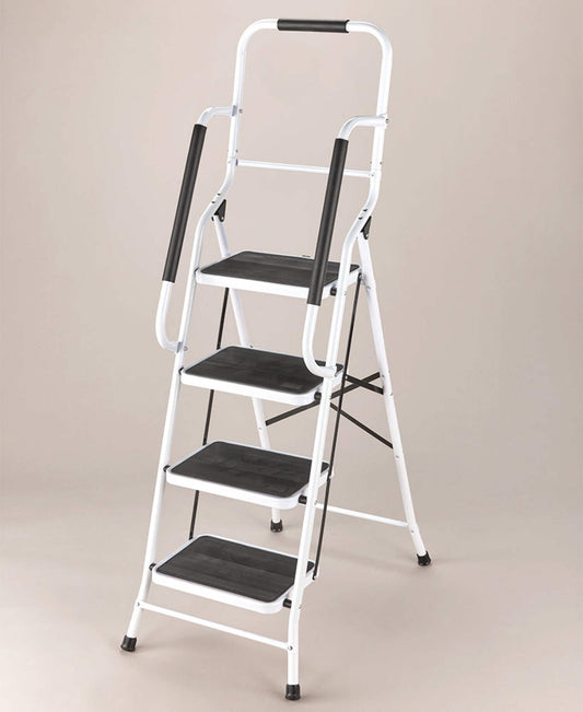 Stepladders with Handrails or Ladder Tool Caddy - 4-Step Ladder