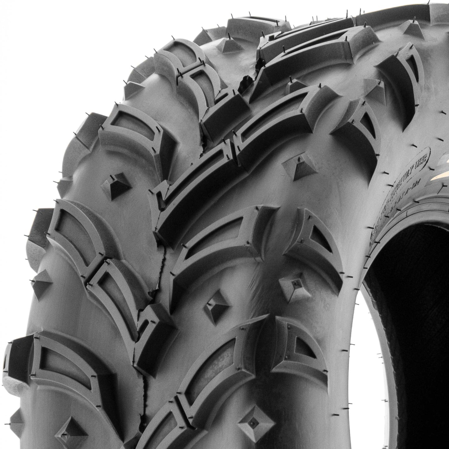 SunF All Terrain ATV UTV Mud Quad Tires 25x10-12 25x10x12 6 PR A024-1 (Single)