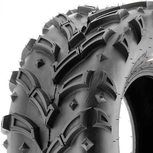 SunF All Terrain ATV UTV Mud Quad Tires 25x10-12 25x10x12 6 PR A024-1 (Single)