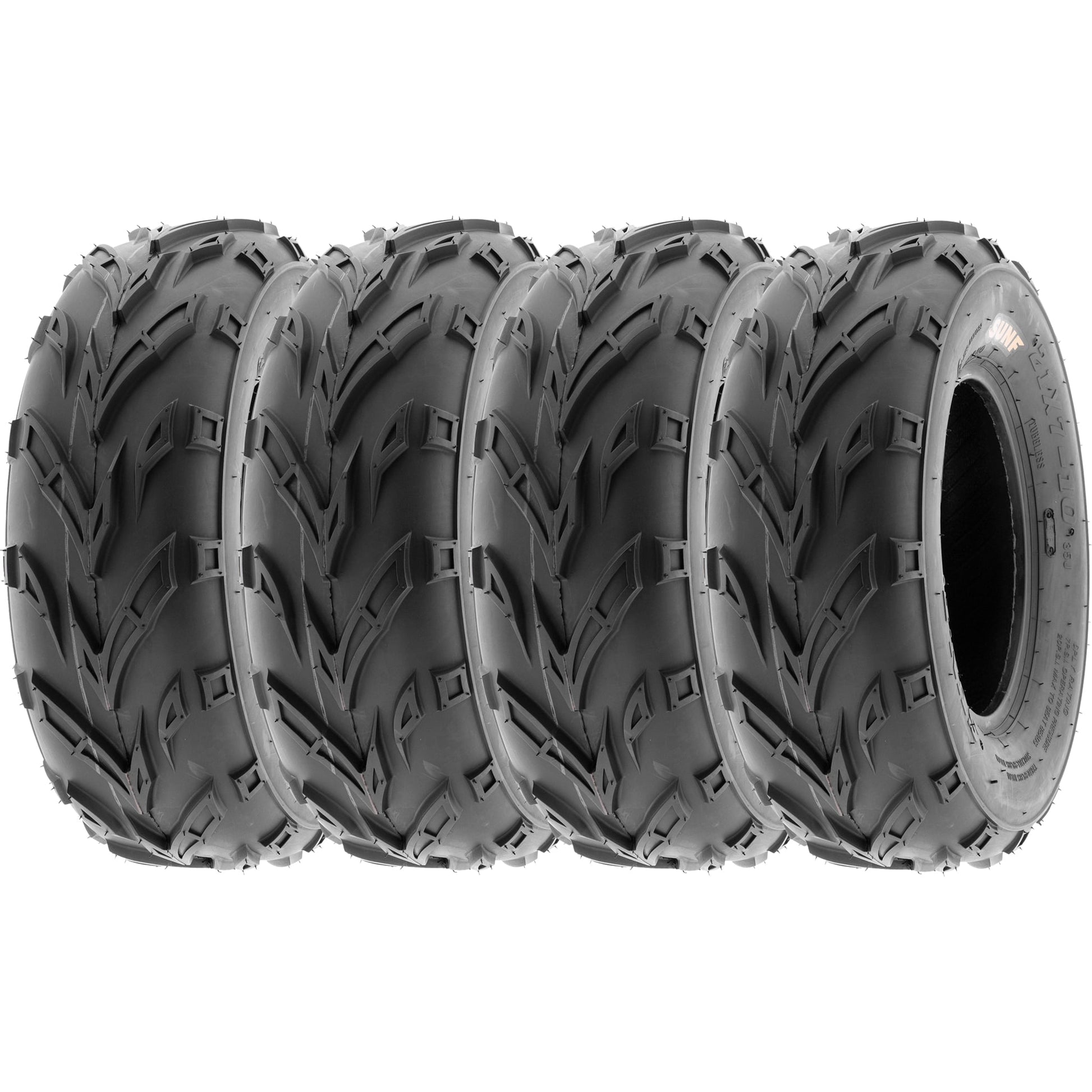 SunF All Terrain ATV UTV Quad Mini Bike Tires 145x70/6 6PR A004 (Set of 4 )