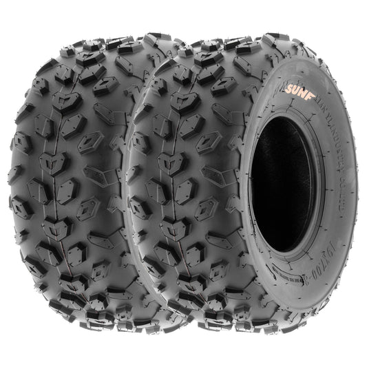 SunF All Terrain ATV UTV Quad Mini Bike Tires 19x7-8 19x7x8 6 PR A014 (Pair of 2)