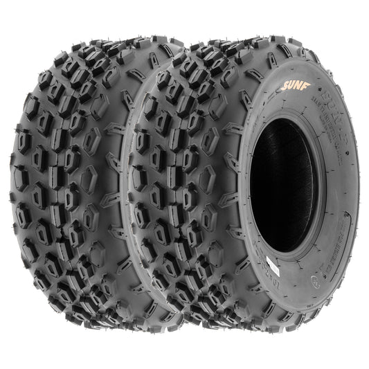 SunF All Terrain ATV UTV Quad Mini Bike Tires 19x7-8 19x7x8 6 PR A015 (Pair of 2)
