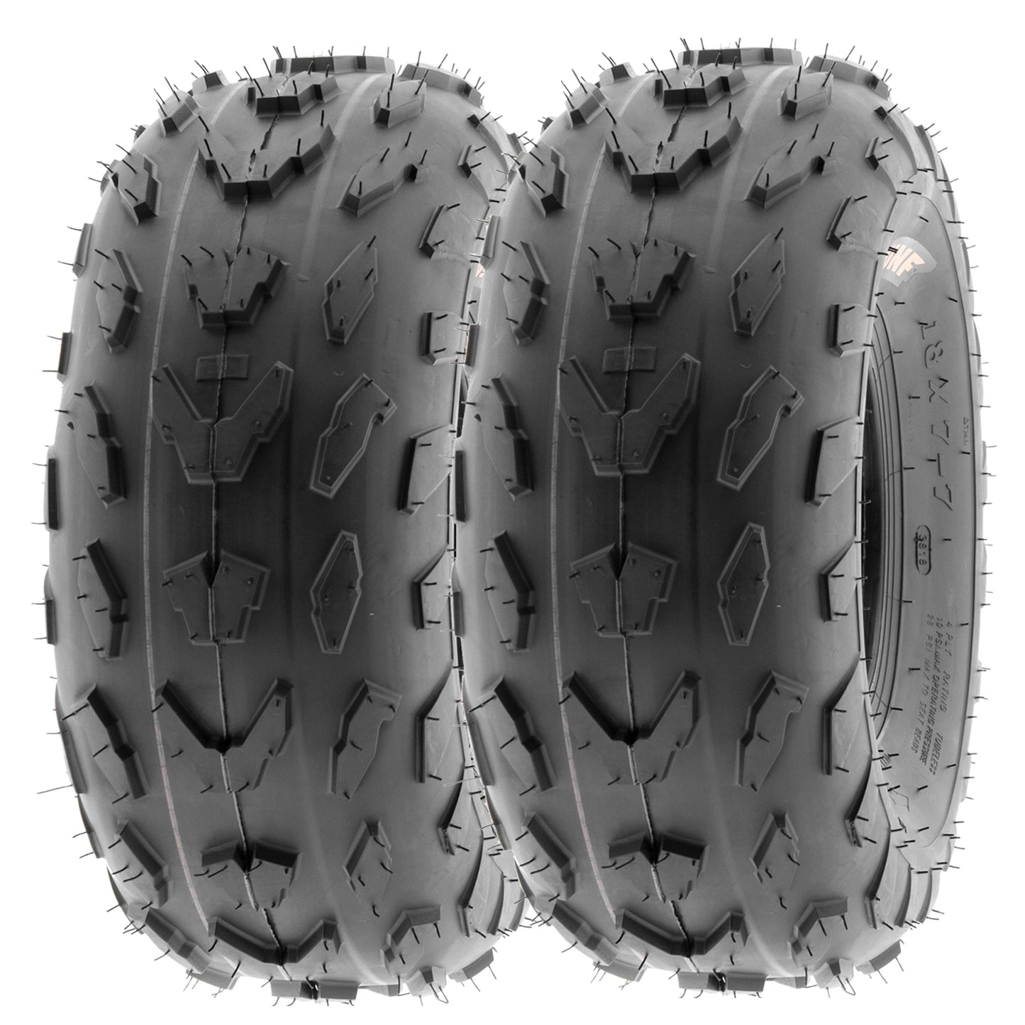 SunF All Terrain ATV UTV Quad Mini Bike Tires 20x7-8 20x7x8 6 PR A007 (Pair of 2)