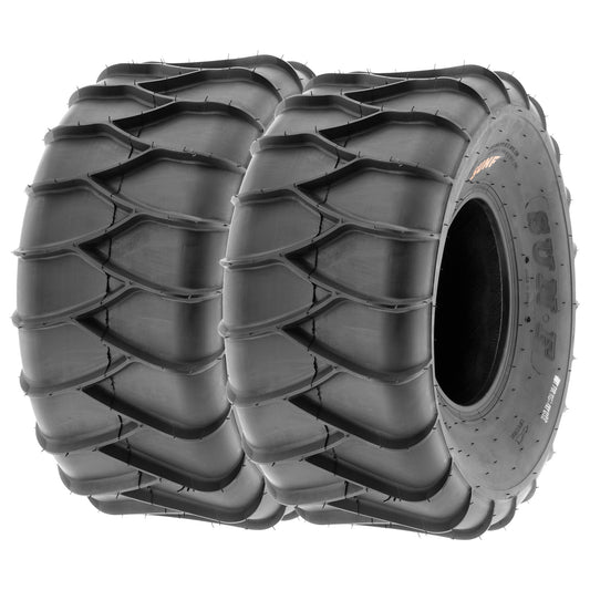 SunF All Terrain ATV UTV Snow & Sand Quad Tires 22x10-9 22x10x9 6 PR A036 (Pair of 2)