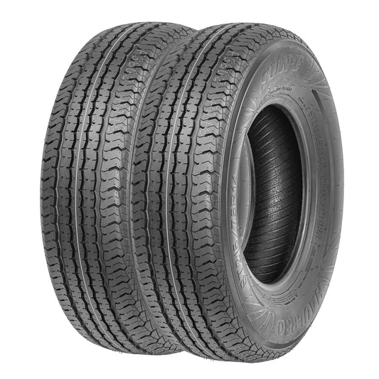SunF Radial Special Trailer Tire Load Range D ST "HaulPro" 185/80R13 8 PR TL (Pair of 2)