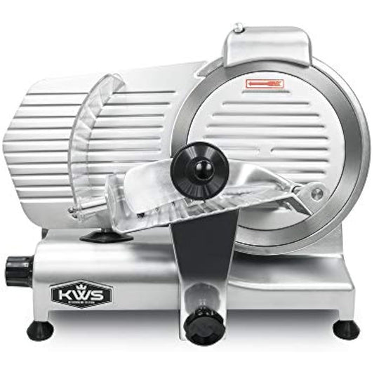 Supdeal 10" Commercial Electric Meat Slicer 320W, 304 Stainless Steel Blade, Low Noise, ETL/NSF Certified for Home, Restaurant, Frozen Food, Cheese & Meat