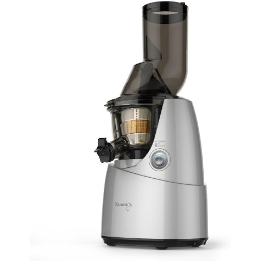 Supdeal Slow Juicer, BPA-Free, Easy Clean, 240W Efficient Motor, 60 RPM, Includes Blank Strainer, Silver, Compact Design
