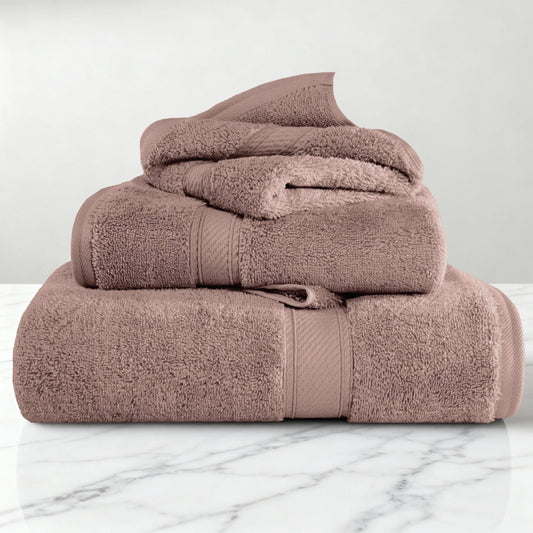 Superior 800 GSM Egyptian Cotton 4-Piece Hand Towel Set, Soft Ultra Absorbent Towels, Denim Blue