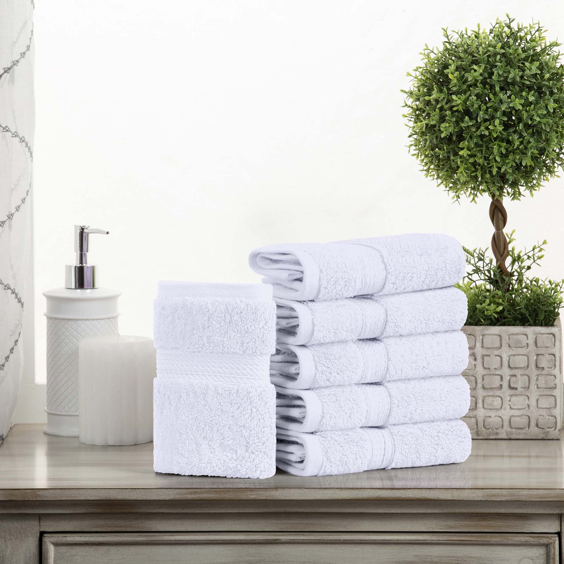 Superior 800 GSM Egyptian Cotton 3-Piece Towel Set, Soft Ultra Absorbent Towels, Chocolate