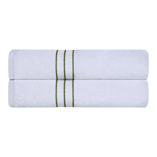 Superior Turkish Cotton Ultra-Plush 2-Piece Forest Green Bath Towel Set