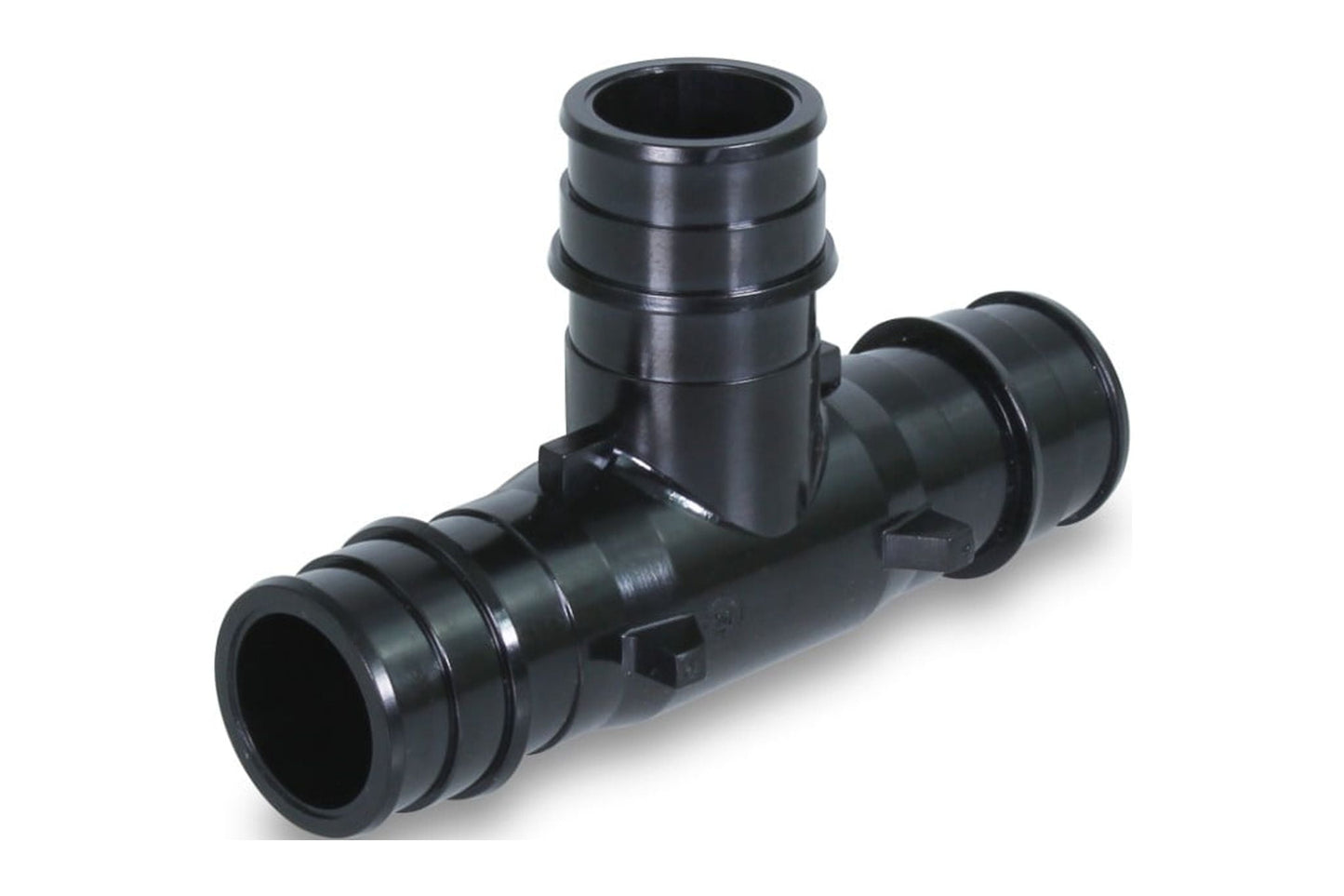Supply Giant PEX-A Tee Pipe Fitting; Plastic Poly Alloy; 2'â€™ Expansion Barb; Black