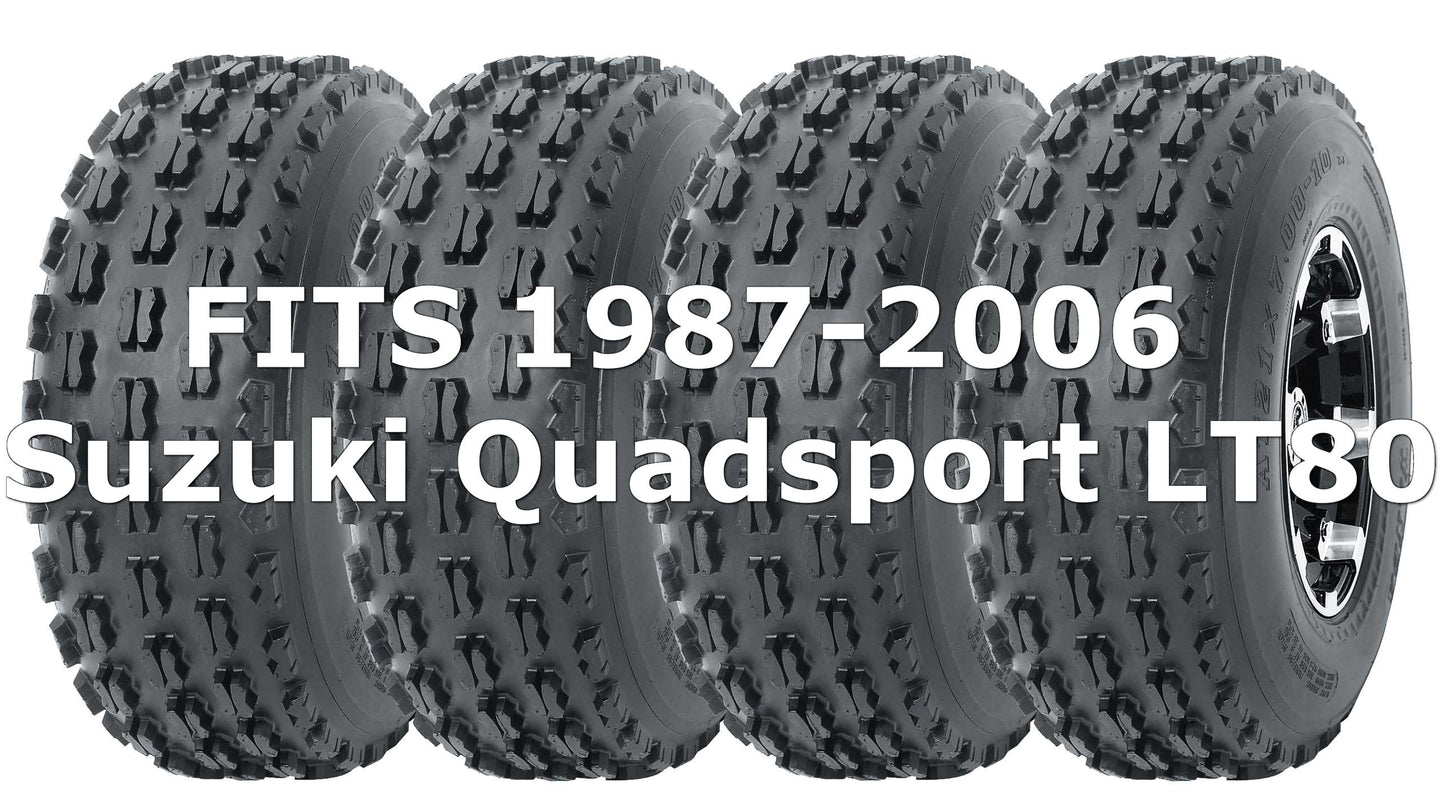 Suzuki Quadsport LT80 1987-2006 Full Set Wanda Sport ATV tires 19x7-8 19x7x8