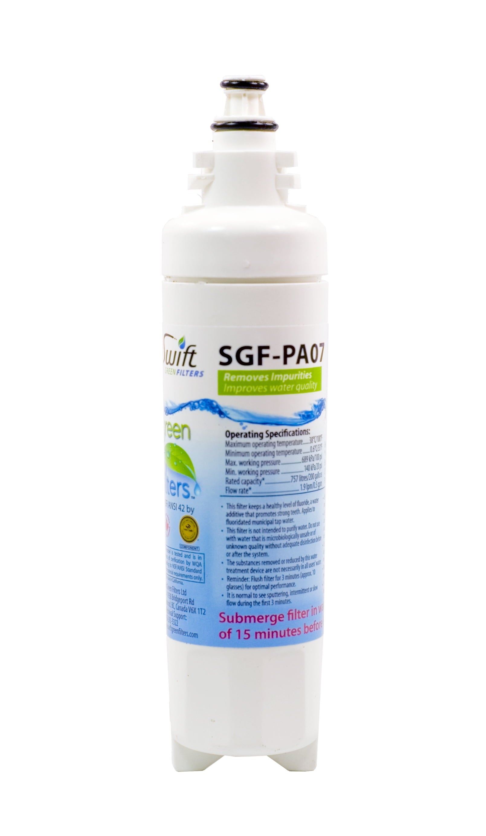 Swift Green Filters SGF-PA07 Replacement Water Filter for Panasonic Nrbh-125950, NR-B53V1 AND NR B54X1- 1 Pack