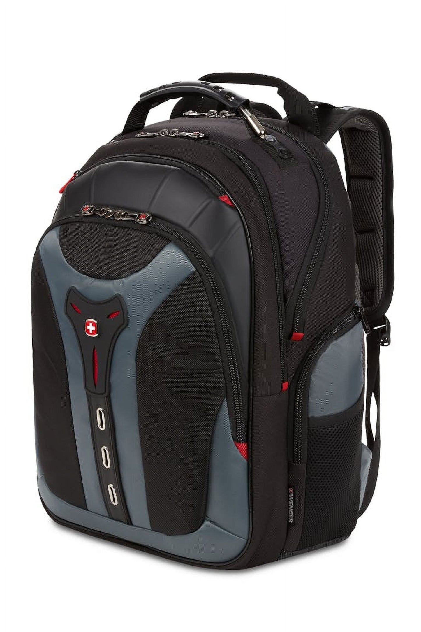 Swiss Gear Wenger Pegasus 85% Polyester 17inch Laptop bag Backpack with Tablet and eReader Pocket. Black/Blue