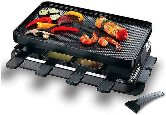 Swissmar Classic 8 Person Raclette Grill W/Aluminum Nonstick Grill Plate