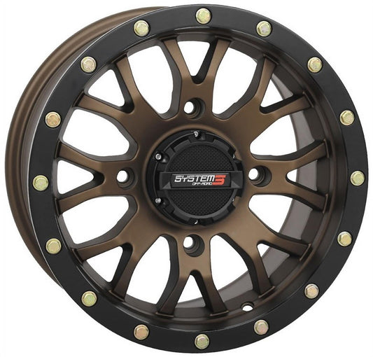 System 3 ST-3 14x7 ATV/UTV Wheel - Bronze (4/110) 5+2 [14S3-1210]