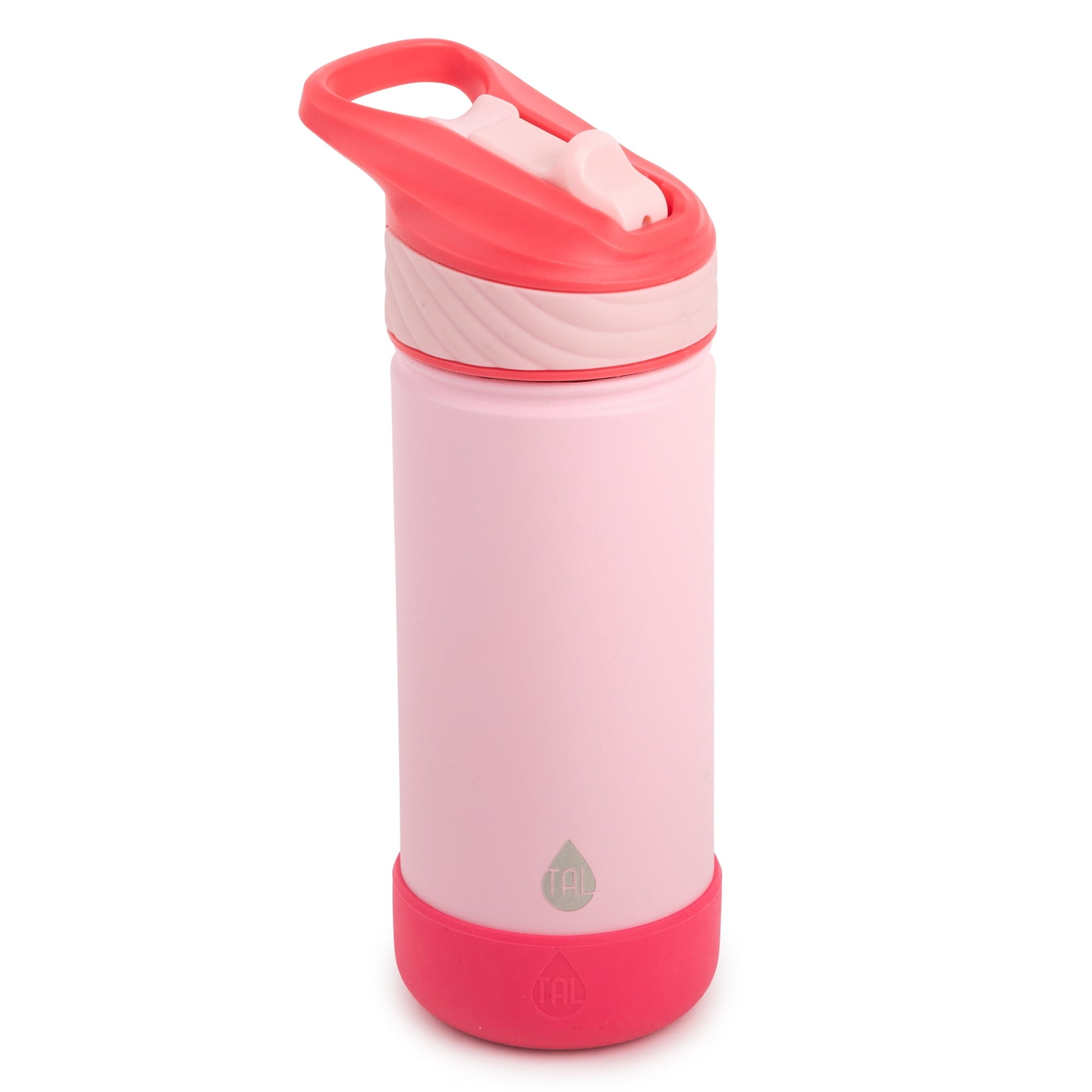 (2 pack) TAL Stainless Steel Ranger Straw Kids Water Bottle 18oz, Black
