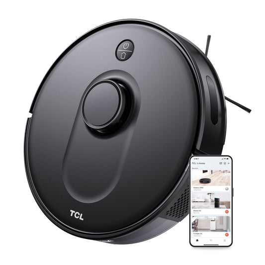 TCL Sweeva 6000 Smart Robot Vacuum, Customizable Mapping, Resume & Recharge, Hard Floors & Carpets, Auto-Boost, RV6014B, New