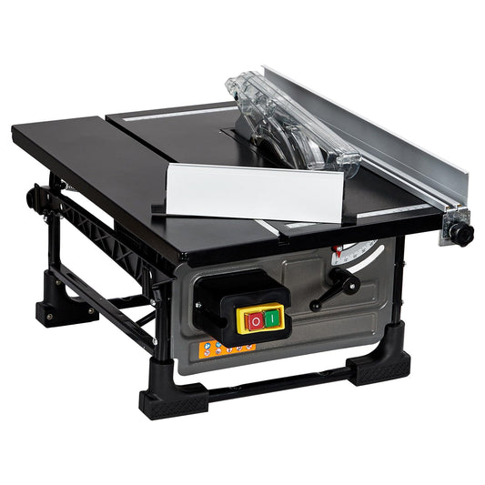 Table Saw for Jobsite, 8-inch 6.7-Amp Copper Motor, Cutting Speed up to 3576 RPM, 24T Blade, Compact Portable Table Saw Kit with Sliding Miter Gauge DIY Woodworking and Furniture Making