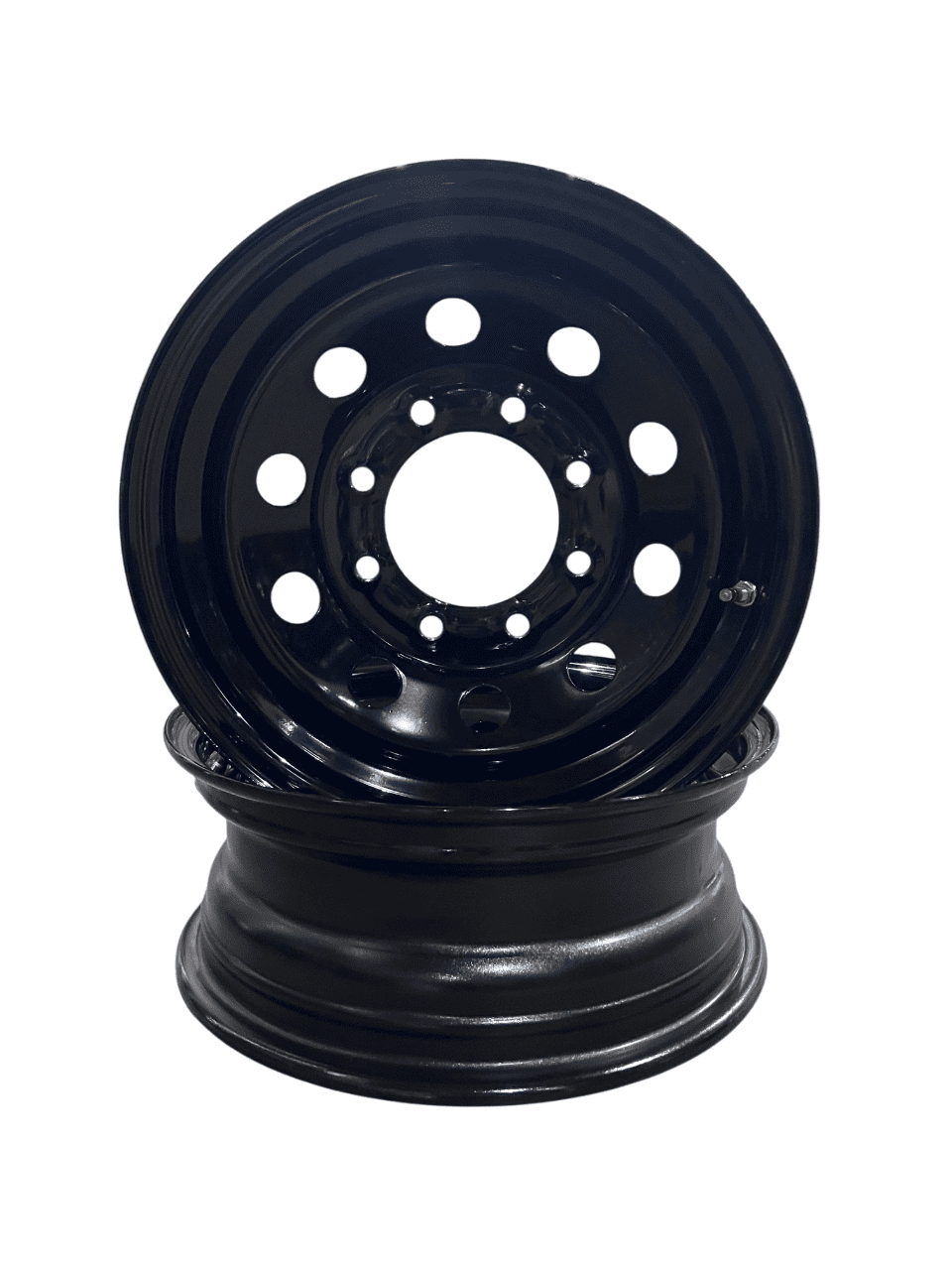 Taskmaster 2-Pack Steel Trailer Wheel Rim 16x6 8x6.5 Black Mod 5.12 Center Bore