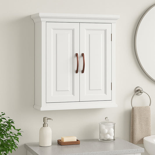 Teamson Home St. James Two-Door Removable Wall Cabinet with Adjustable Shelves