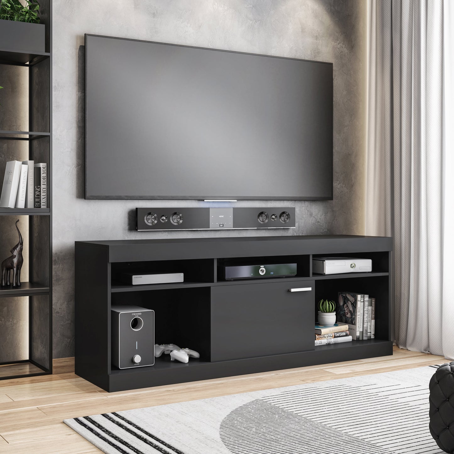 Techni Mobili Entertainment Stand for TVs Up to 61", White RTA-910TV-WHT