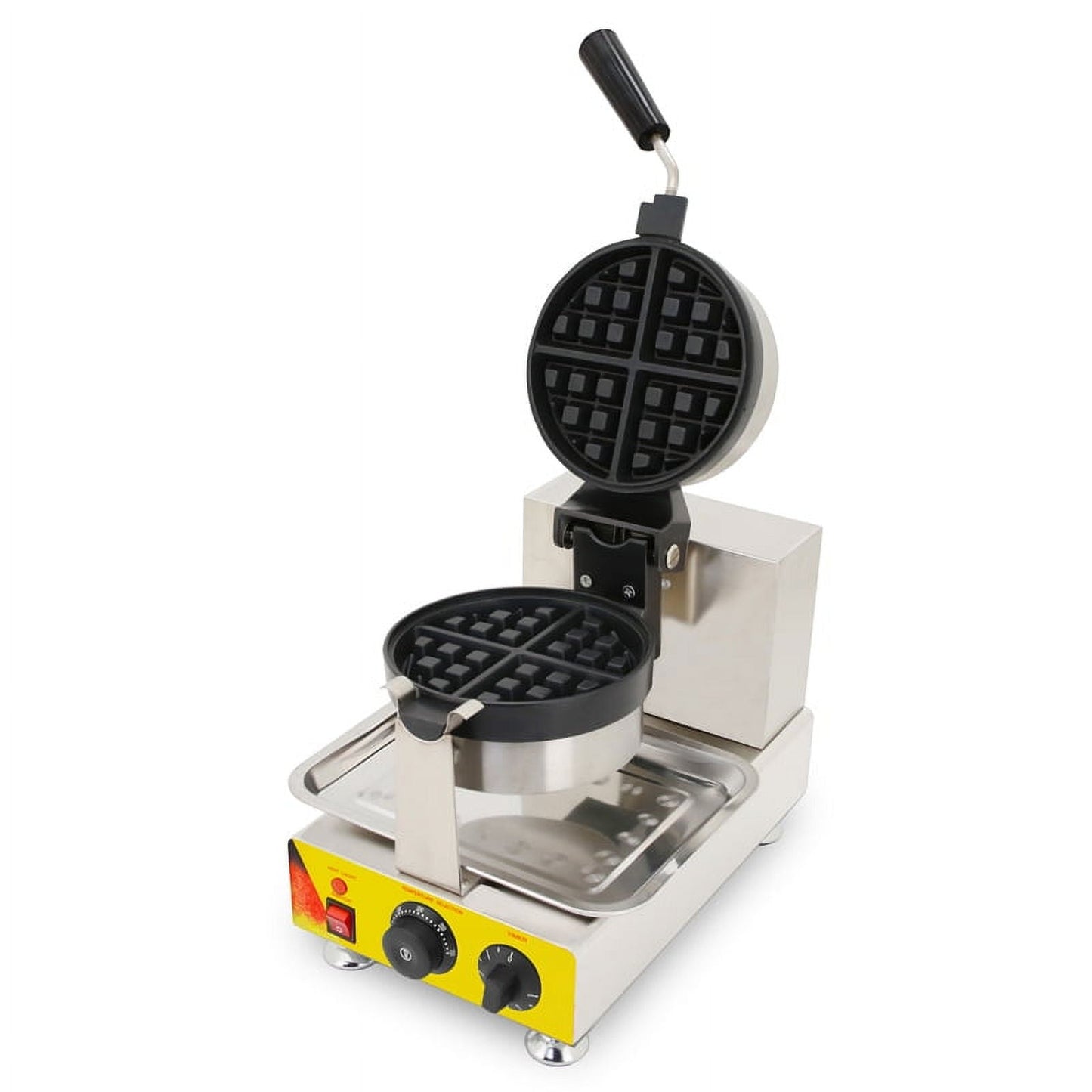 Techtongda Commercial Nonstick Waffle Electric Rotated Belgian Maker Iron Machine 110V